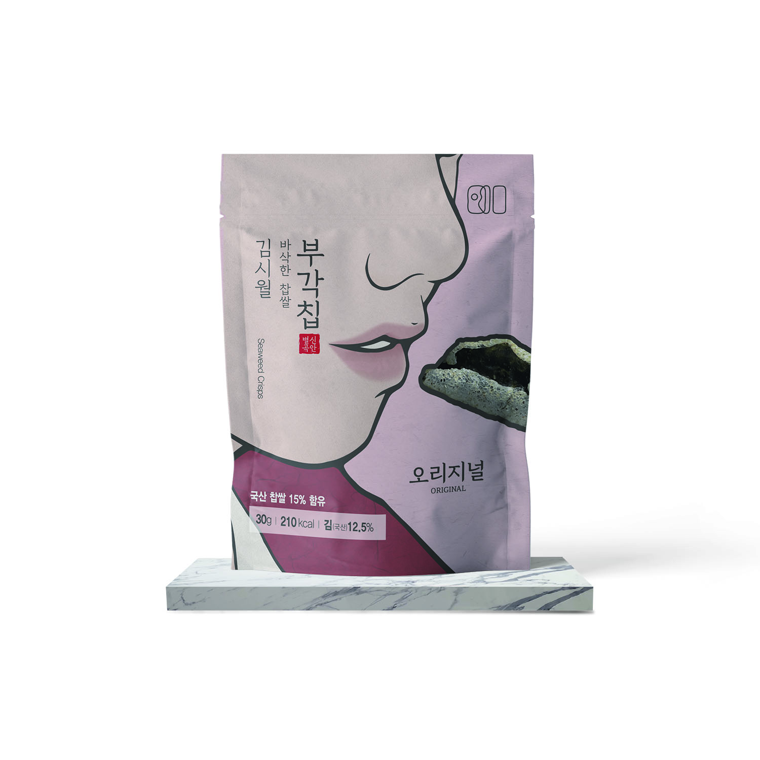 김시월 바삭한 찹쌀 부각칩 5봉